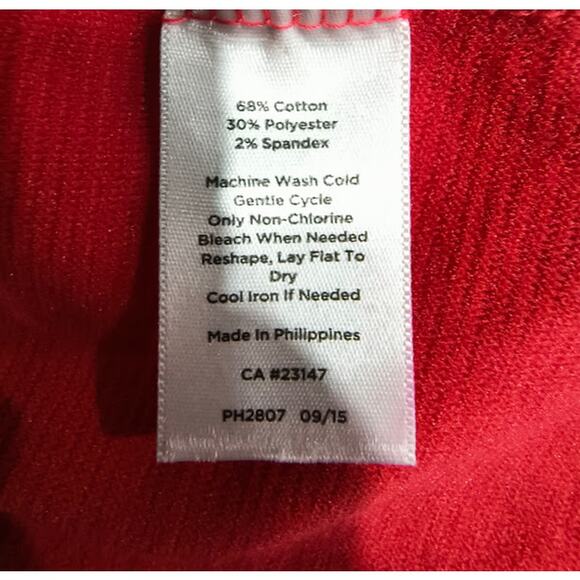 Talbots 3/4 Sleeve Heavy Knit Top with Rolled Collar, Salmon, Sz XL - Picture 5 of 6